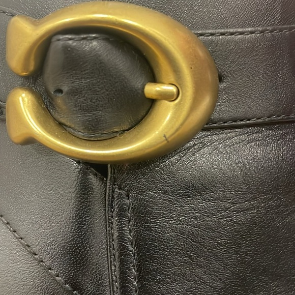 Coach Delaney Signature Buckle Heel Bootie - Picture 7 of 10